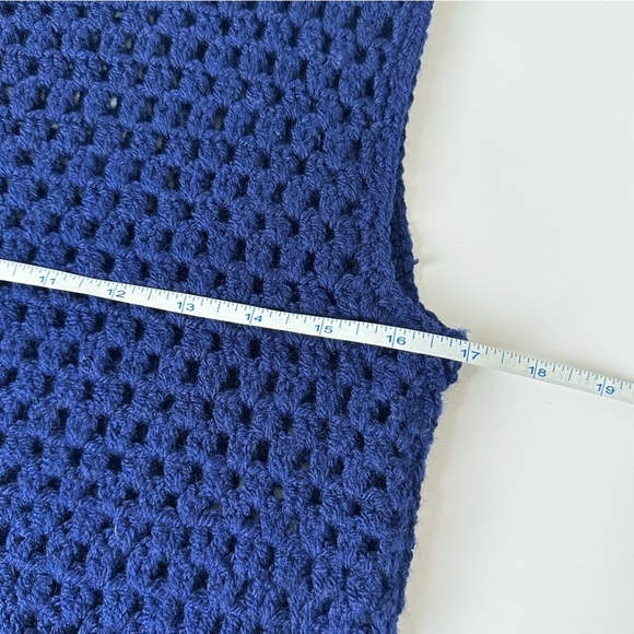 [SOLD] HAND-KNITTED Mock Turtleneck Sleeveless Sweater Dress / Sweater Vest - Picture 10 of 12